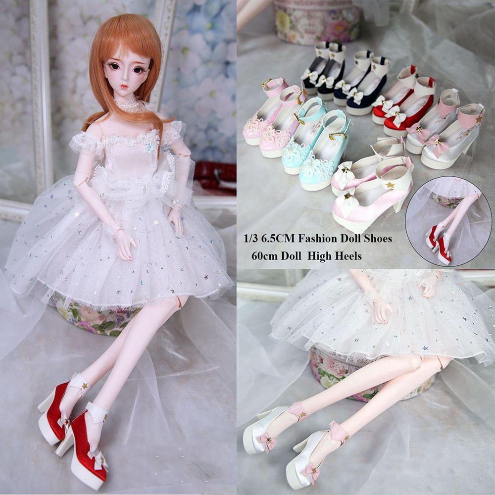 Giày Búp Bê Da PU Phối Vải Thời Trang 4 Kiểu Tùy Chọn 1 / 3
