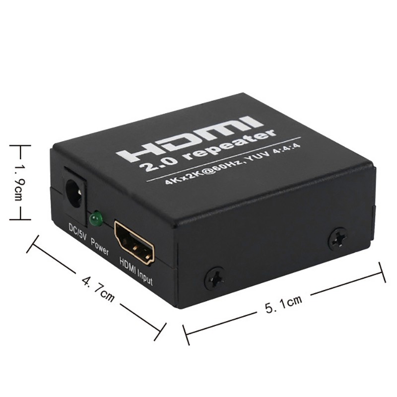 4Kx2K 2.0 HDMI Repeater HDMI Extender 4K 60HZ 4:4:4 HDMI Cable Adapter Signal Amplifier Booster over Signal HDTV Up to 25M | BigBuy360 - bigbuy360.vn