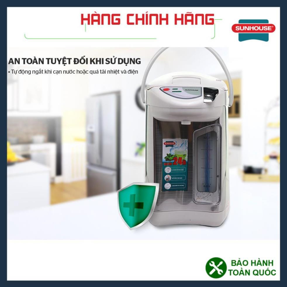 Bình thủy điện SUNHOUSE SHD1533, bình thủy điện chức năng giữ ấm và đun sôi thông minh, tiện dụng, dung tích 3 lít.