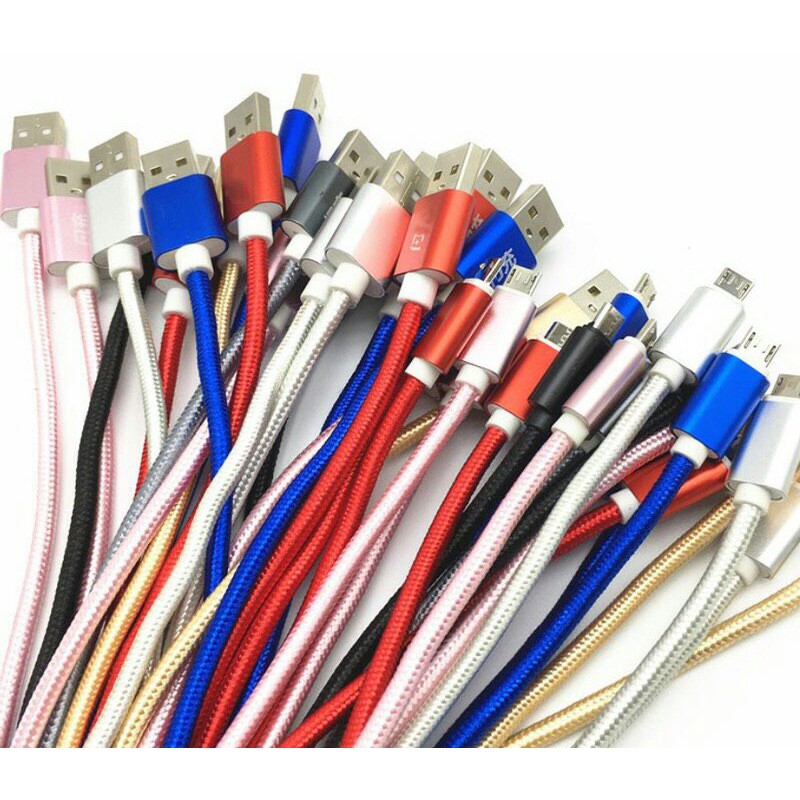 Cáp Sạc Dài 3m/2m/1m Bọc Dù Siêu Bền ,chắc chắn dành cho chân ,micro usb,type c