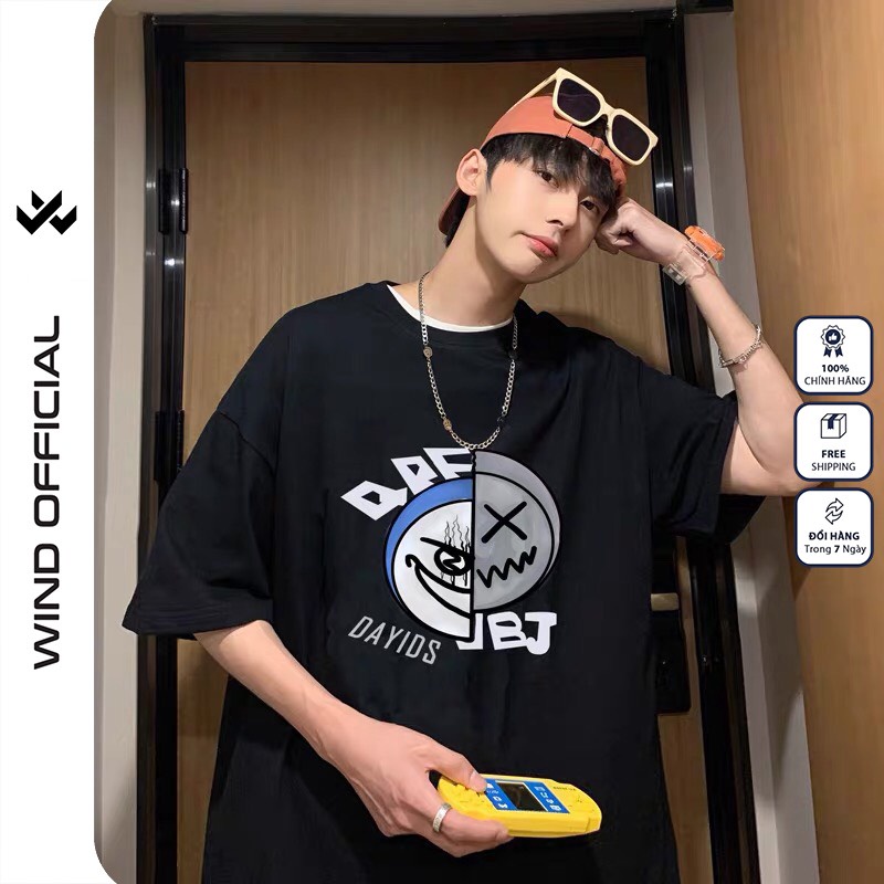 Áo phông tay lỡ unisex W WIND dáng rộng DAYIDS nam nữ ulzzang oversize | BigBuy360 - bigbuy360.vn