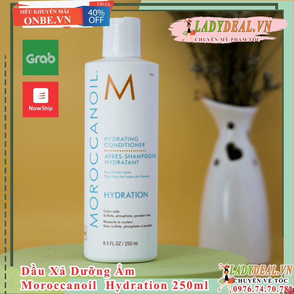 [ MOROCCANOIL CHÍNH HÃNG ] Dầu gội và dầu xả Giữ Ẩm Moroccanoil Hydrating Shampoo &amp; Conditioner 250ml