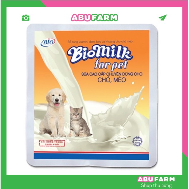SỮA CHO CHÓ MÈO BI-O MILK FOR PET  .