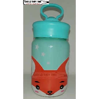 Bình Thủy Tinh IN HÌNH THỎ MS13 350ml
