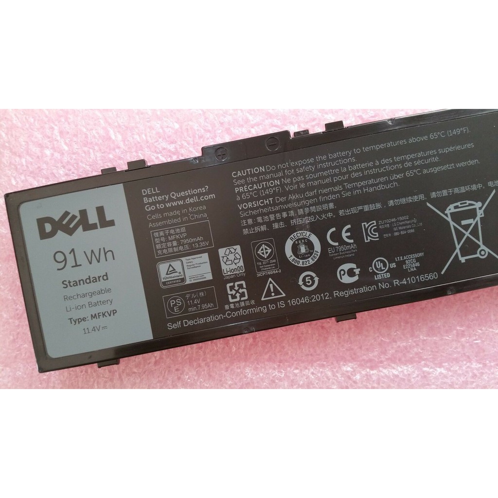 (BATTERY) PIN LAPTOP DELL PRECISION 7710 91WH (ZIN) - Precision 15 7510 7520 17 7710 7720 0FNY7 0RDYCT MFKVP T05W1