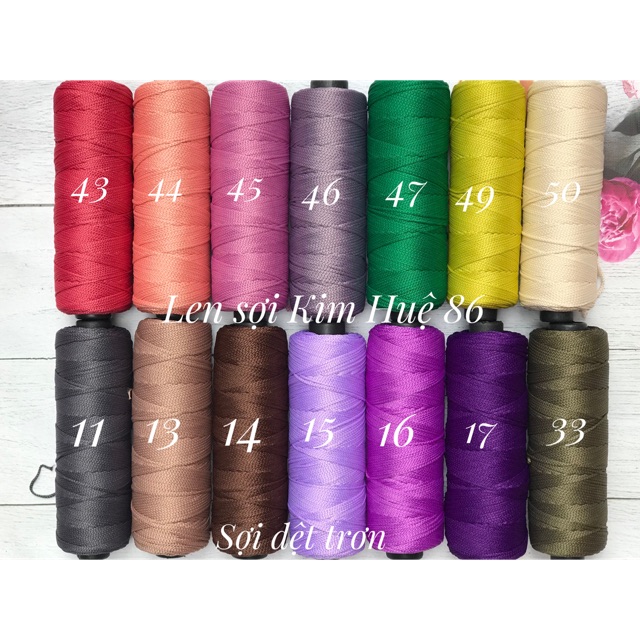 Sợi dệt cotton trơn ( từ màu 41-64)