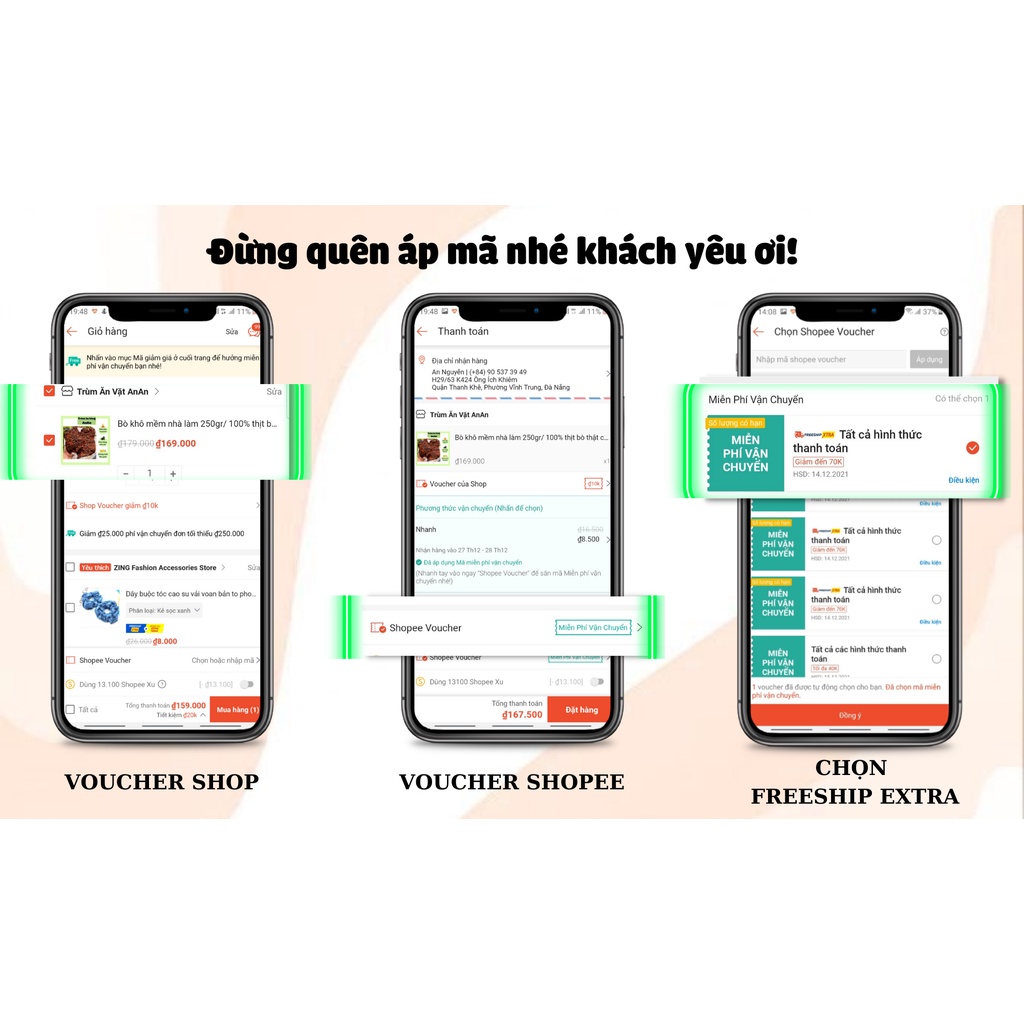 Cơm cháy mắm hành 1 bịch 3 miếng đặc sản Sài Gòn Trùm ăn vặt ANAN