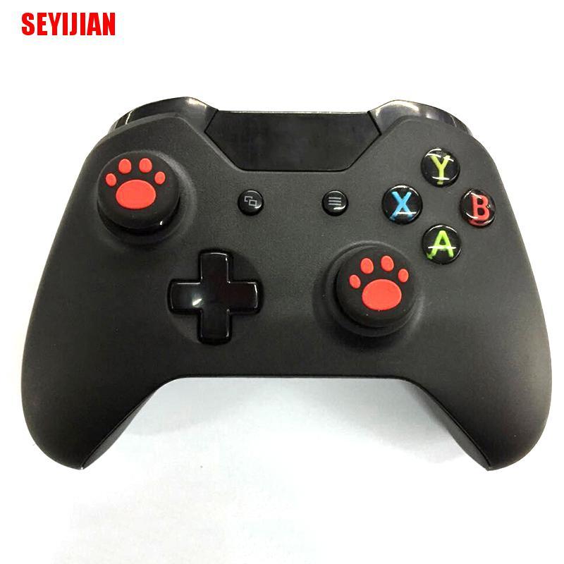 Bộ 2 Nút Bọc Cần Điều Khiển Chơi Game PS3 PS4 Xbox Bằng Silicone Hình Chân Mèo