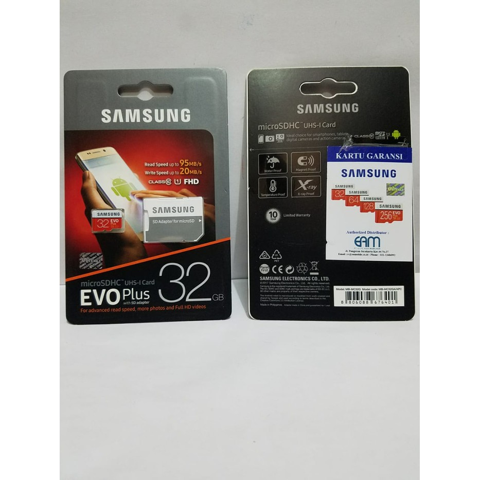 Thẻ Nhớ Samsung 32gb Evo Plus 32gb Microsdhc Class10