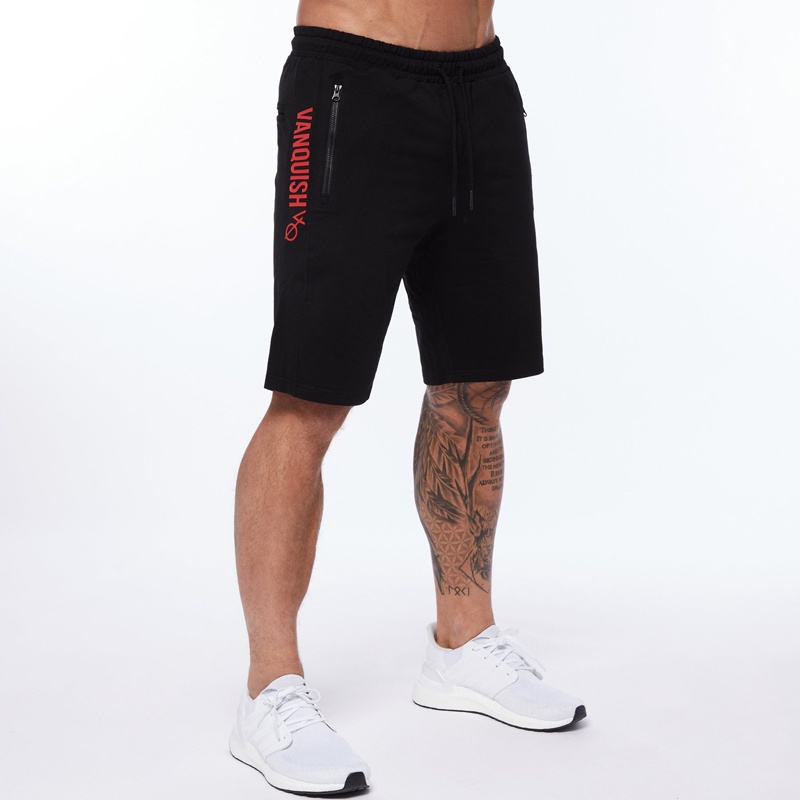 Quần Short Cotton Có Khóa Kéo Thoải Mái Phong Cách Thể Thao M-3XL Cho Nam