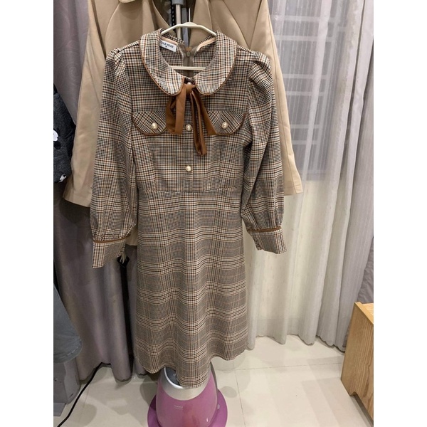 Pass đầm caro nhà Calie House Size M