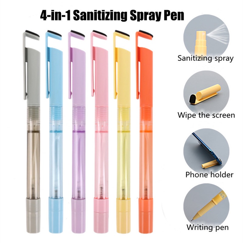 Bút Gel Rửa Màn Hình Dạng Lỏng 4 Trong 1 Có Thể Nạp Lại Đa Năng Cho Học Sinh