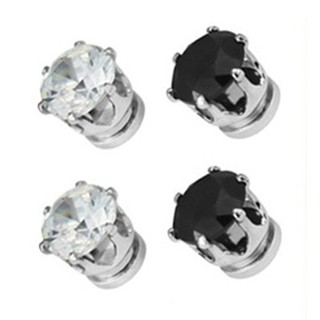 Khuyên Tai Nam Châm Đính Đá Zirconia Không Bấm Lỗ