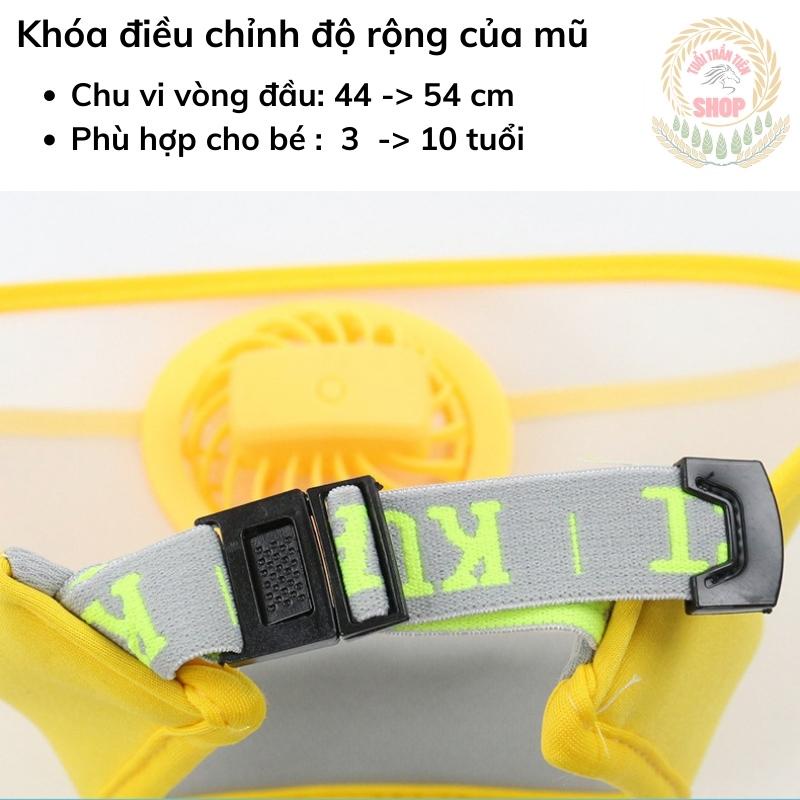 Mũ, nón chống nắng kèm quạt USB cho bé, đa năng, 3 tốc độ, thấm mồ hôi, hàng cao cấp