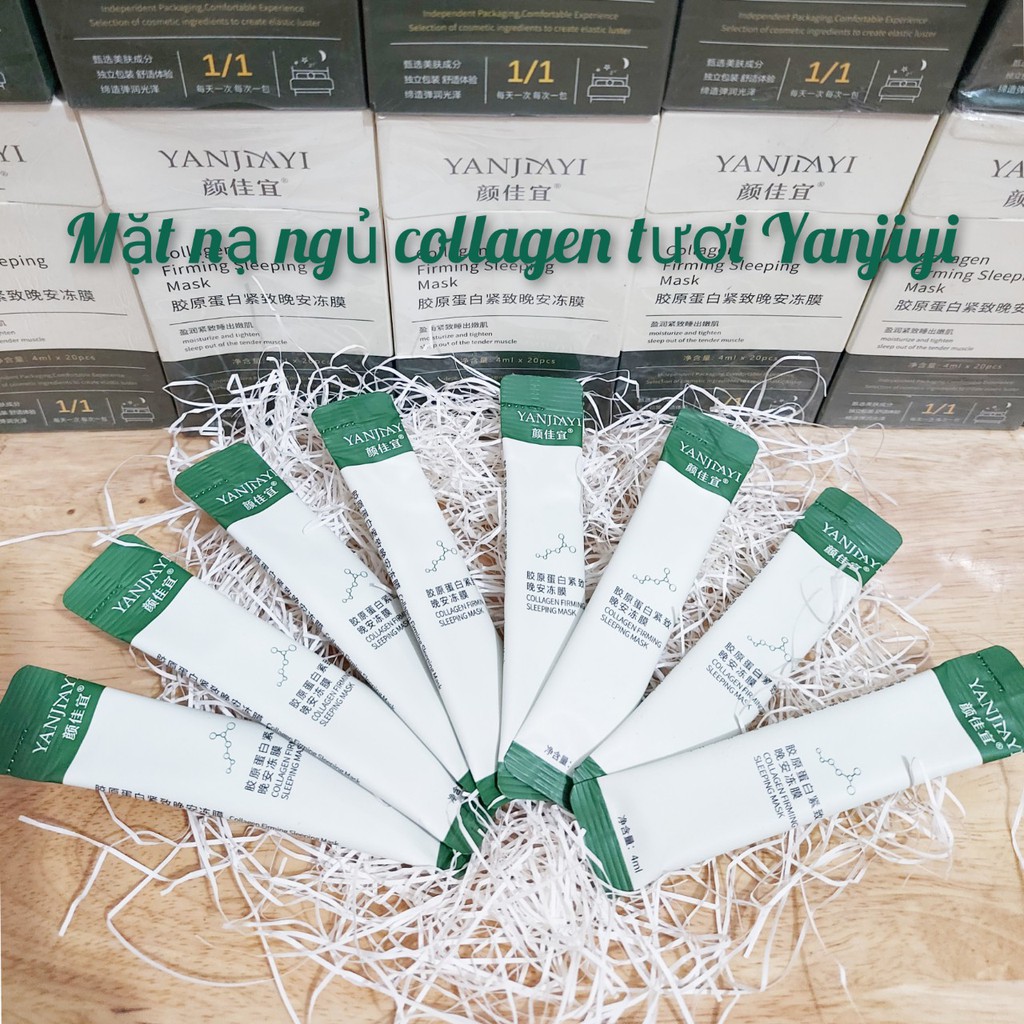 [1 Gói] Mặt nạ ngủ thạch Collagen YANJIAYI giúp nâng cơ mặt bổ sung collagen | BigBuy360 - bigbuy360.vn