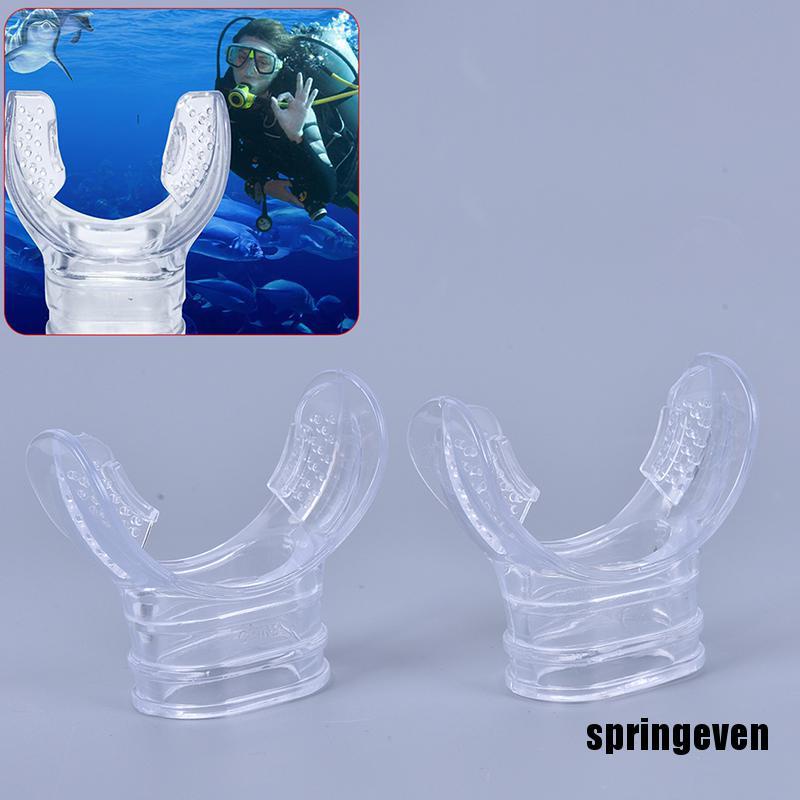 Dụng cụ ngậm gắn ống thở lặn biển bằng silicone trong suốt
