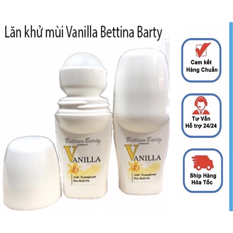 Lăn Khử Mùi Bettina Barty Vanilla Đức 50ml