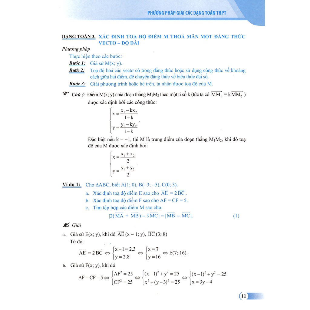 Sách: Phương Pháp Giải Các Dạng Toán THPT - Phương Pháp Tọa Độ Trong Mặt Phẳng