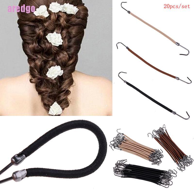 [Hàng mới về] Set 20 dây buộc tóc thiết kế tiện lợi thời trang cho nữ