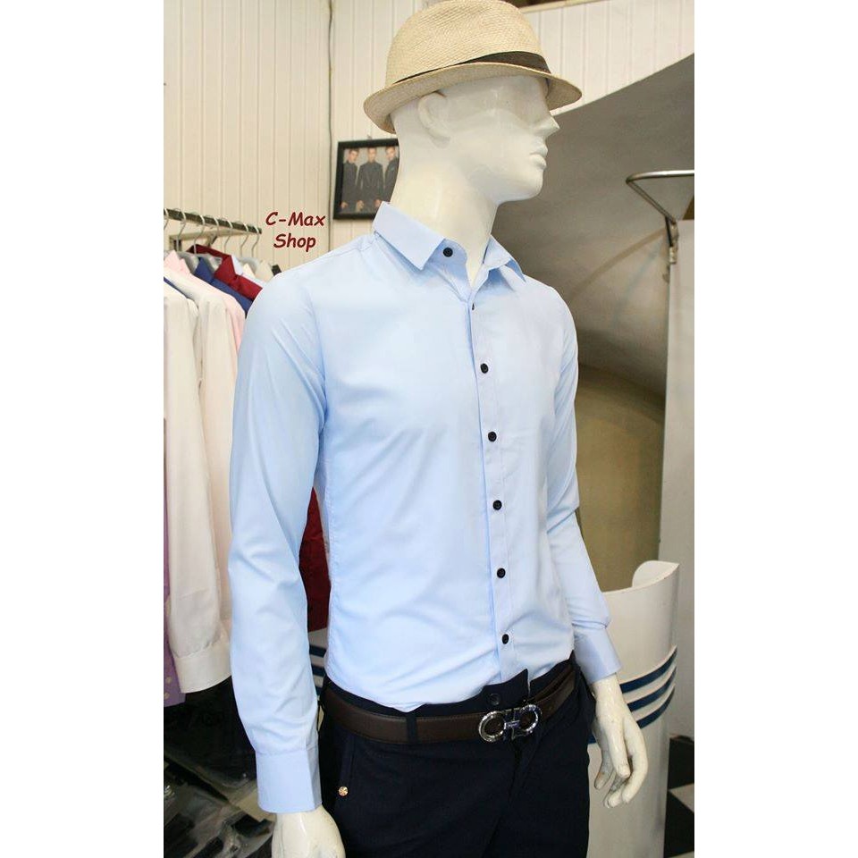 Áo sơ mi MR. Simple xanh dương nhạt