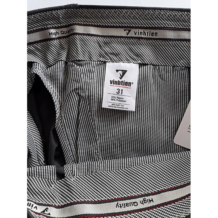 QUẦN ÂU NAM VĨNH TIẾN SLIMFIT MÃ QAOLY1512-42