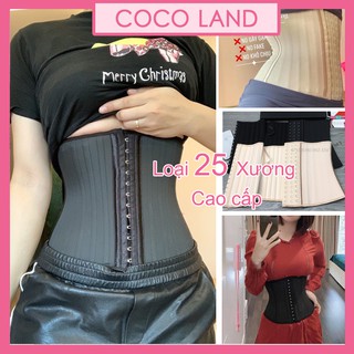 Đai nịt bụng latex 25 xương 2711 chất su chống mẩn ngứa - Gen nịt bụng Latex dáng chuẩn - Đai nịt bụng eo thon Hy Lạp