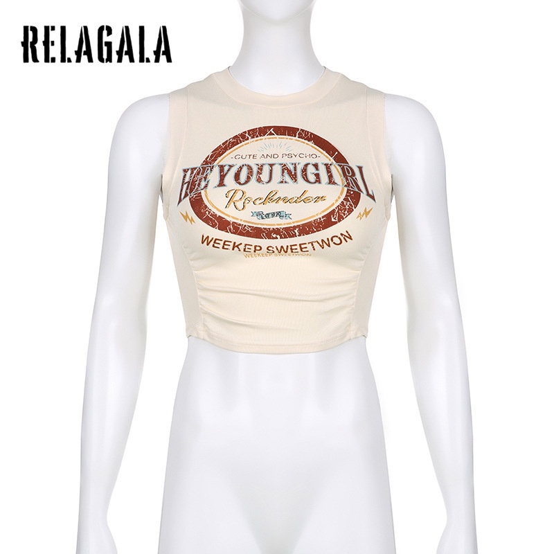 Áo Tank Top Ôm Dáng In Chữ Thời Trang Quyến Rũ Cho Nữ