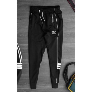 [XÃ KHO] QUẦN DÀI JOGGER THỂ THAO NAM VẢI THUN LẠNH CAO CẤP PHỐI SỌC