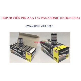 Pin AAA Hộp 60 viên Carbon PANASONIC R03NT/2S (60 viên/30 vỉ/hộp)
