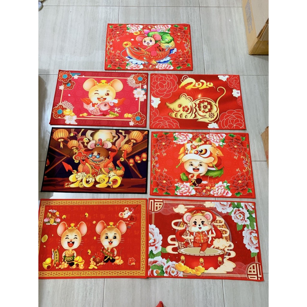 Thảm chùi chân 3D tết 2020