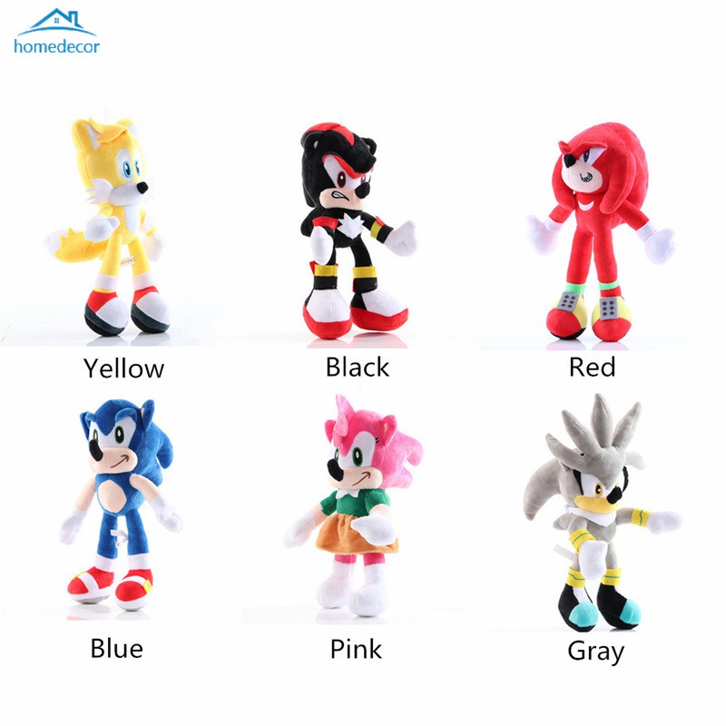 Nhím Sonic Nhồi Bông Dễ Thương Kích Thước 28CM Với 6 Kiểu Dáng Khác Nhau