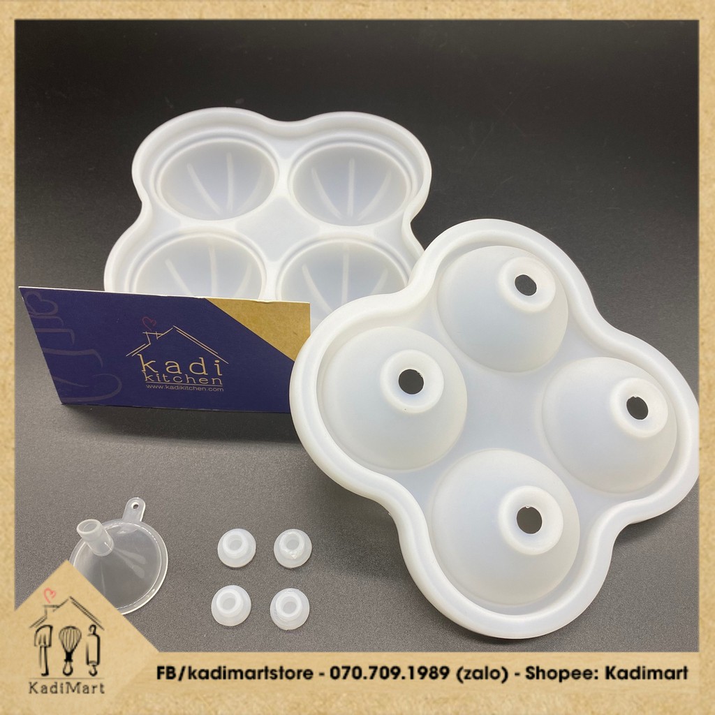 Khuôn Mochi Giọt nước  🍩FREESHIP🍩 6 lỗ / 4 lỗ  - Kadi Mart nguyên liệu & dụng cụ