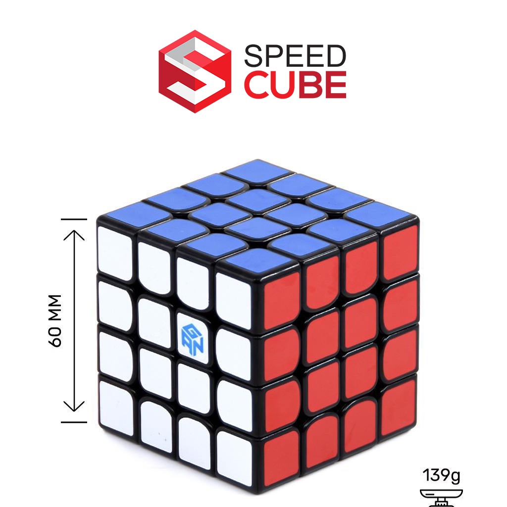 Rubik 4x4 GAN 460M Nam Châm Rubic 4 Tầng Chính Hãng Gan - Shop Speed Cube