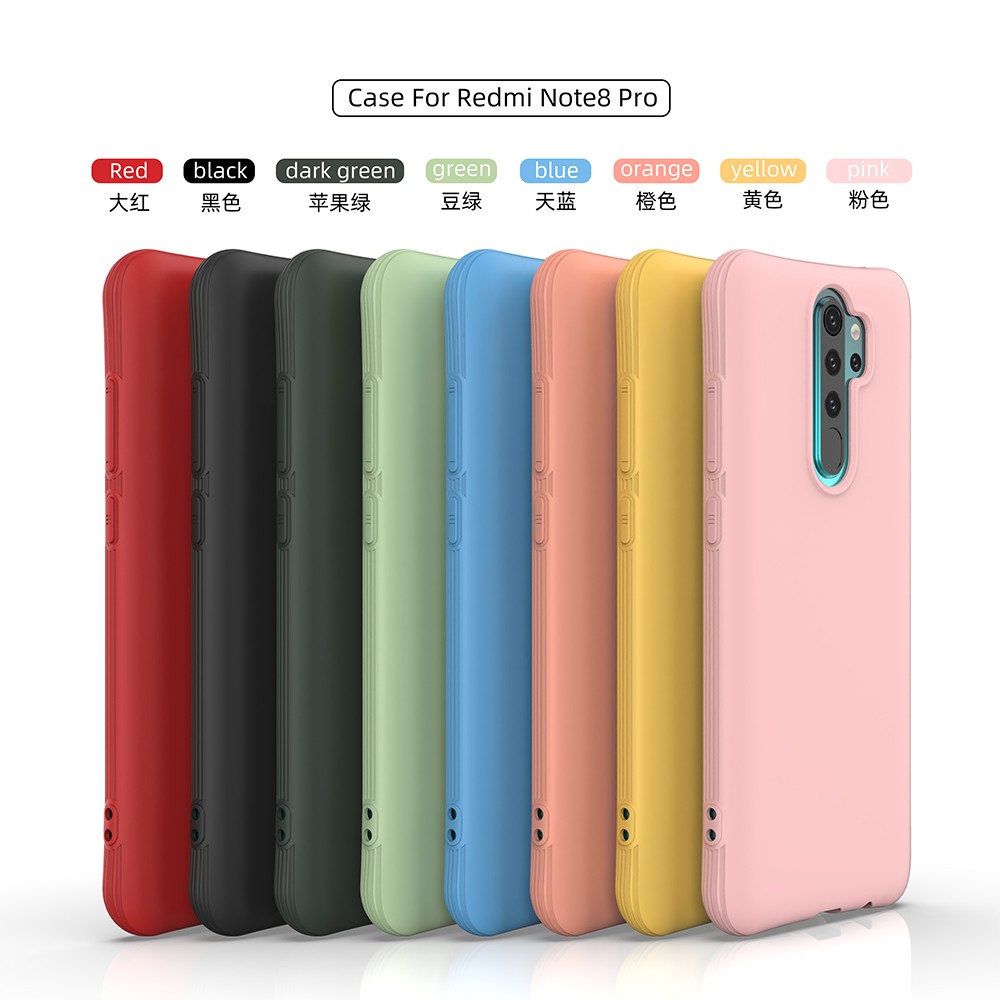 Ốp Điện Thoại Gel Silica Mềm Nhám Cho Xiaomi Redmi Note 9 8 7 Pro Max 8t 9s 7s K30 K30I Pro Mi Note 10 Lite Poco F2 Pro