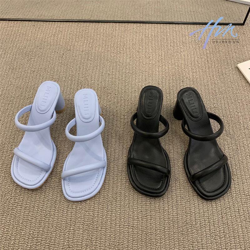 Giày Sandal Cao Gót Phong Cách Pháp Hàng Mới Thời Trang Mùa Hè 2022