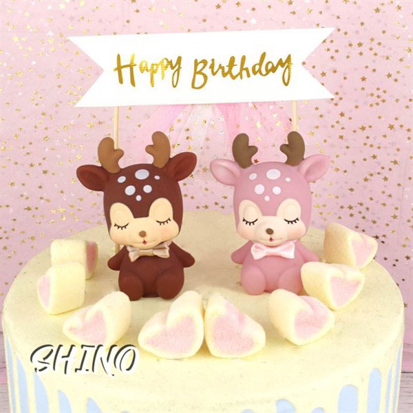 Đồ chơi bé hươu nhắm mắt nâu