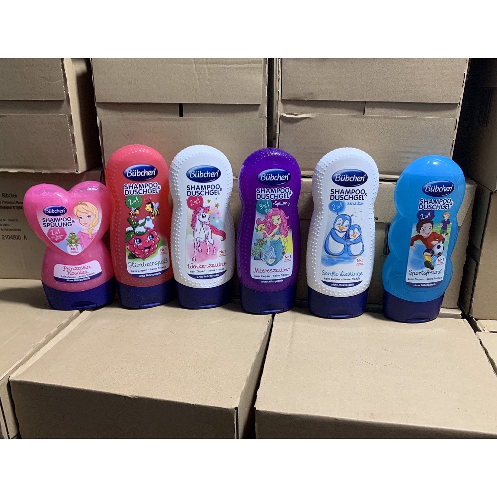 Sữa tắm gội Bubchen 230ml cho bé dưỡng ẩm, dịu nhẹ, an toàn với trẻ sơ sinh và trẻ nhỏ- Nội địa Đức