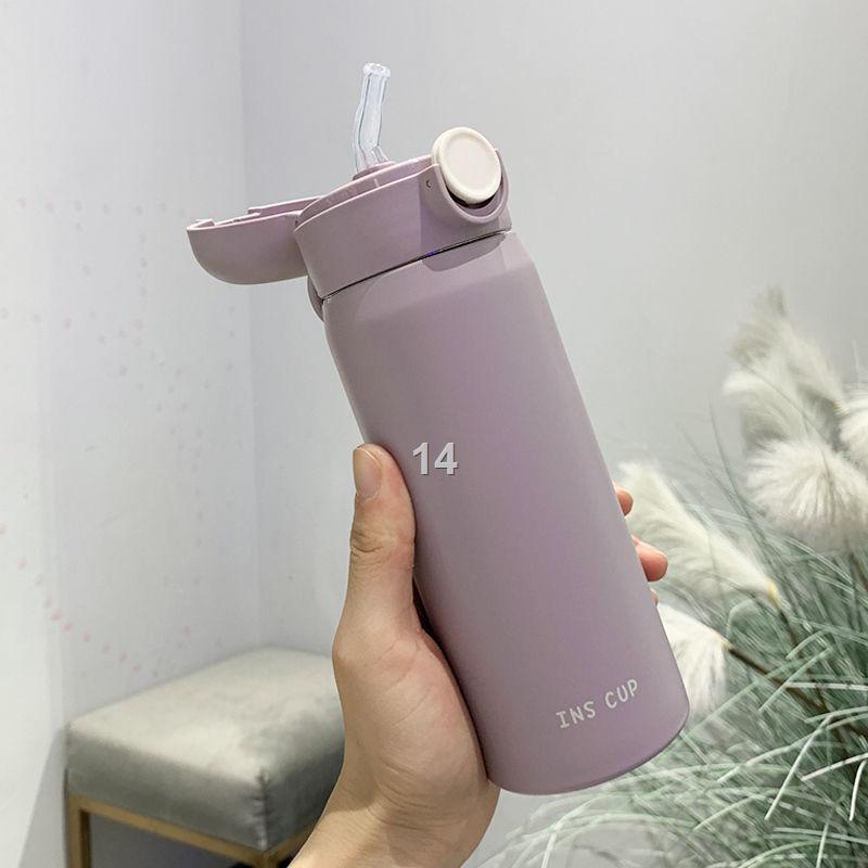 ICốc cách nhiệt nữ sinh cầm tay đơn giản nước nhỏ dễ thương và tinh tế cá tính xu hướng hàn quốc nam kiểu ống hút