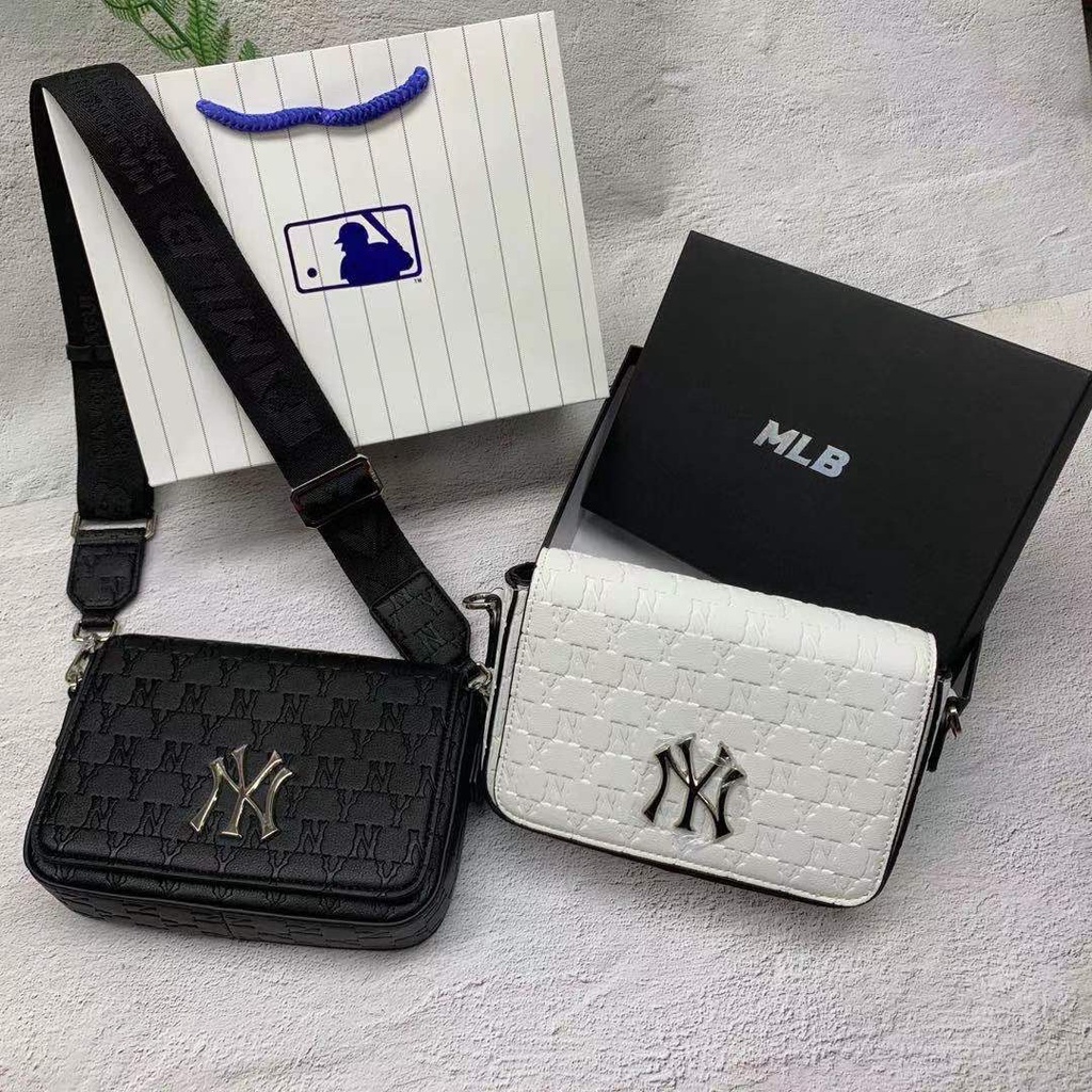 Túi Messenger box Hàn Quốc MLB mới da PU Hàn Quốc hothit