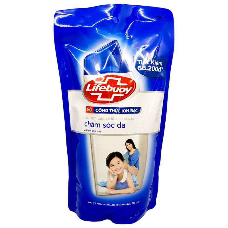 Sữa tắm Lifebuoy 850g chăm sóc da túi