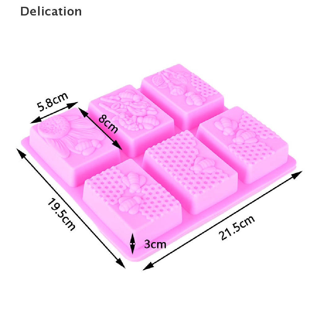 Khuôn silicon tạo hình con ong 3d làm xà phòng handmade DIY