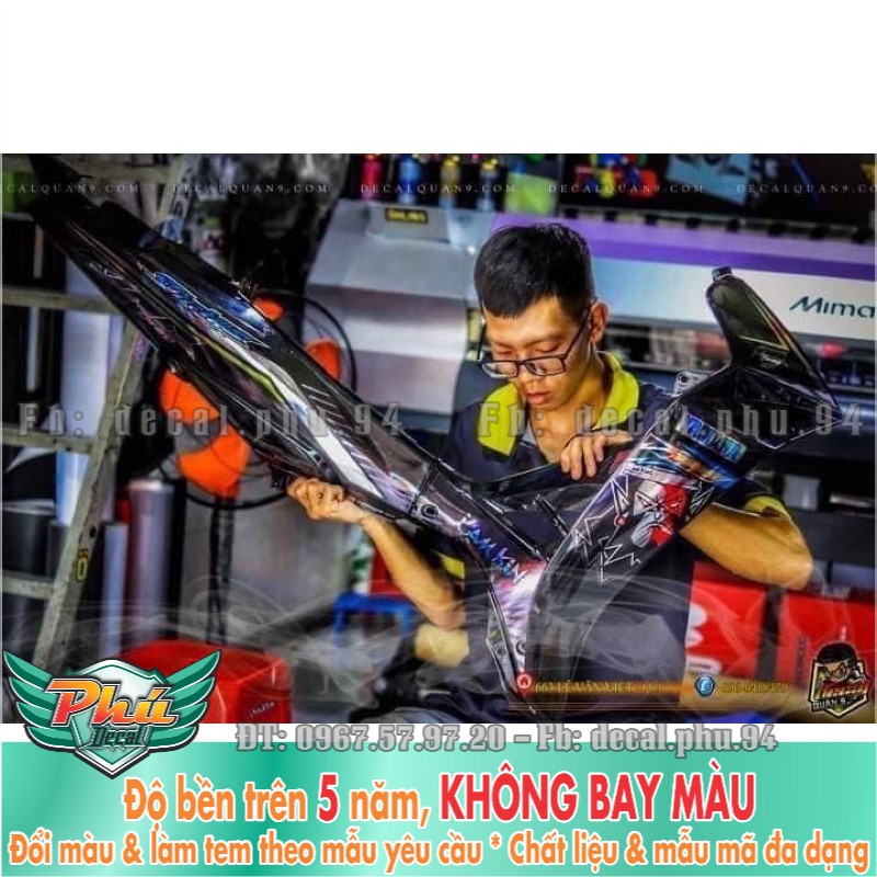 Tem rời Sirius kingdrang đen đỏ bạc candy