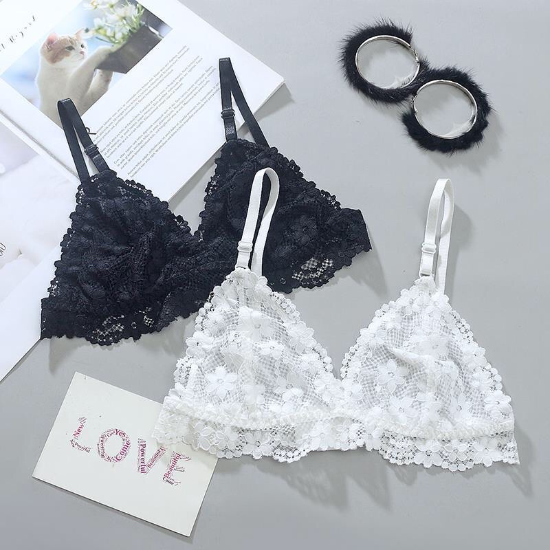 Áo bralette ren ko mút, ko gọng sexy quyến rũ mềm mại