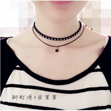 Vòng cổ Choker trang sức phong cách thời trang Hàn Quốc đẹp độc rẻ sang chảnh sexy mùa hè 2017