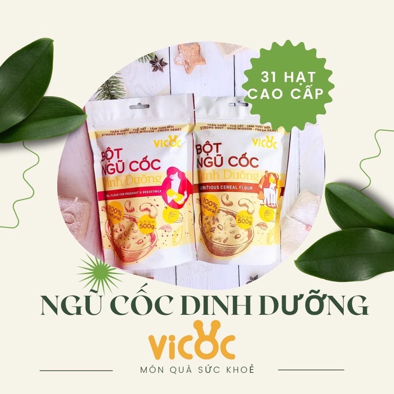 NGŨ CỐC DINH DƯỠNG 31 LOẠI HẠT CAO CẤP VICOC DÀNH CHO MẸ BẦU / NGƯỜI GIÀ / GIA ĐÌNH / TRẺ EM