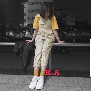 Yếm kaki 2 túi
