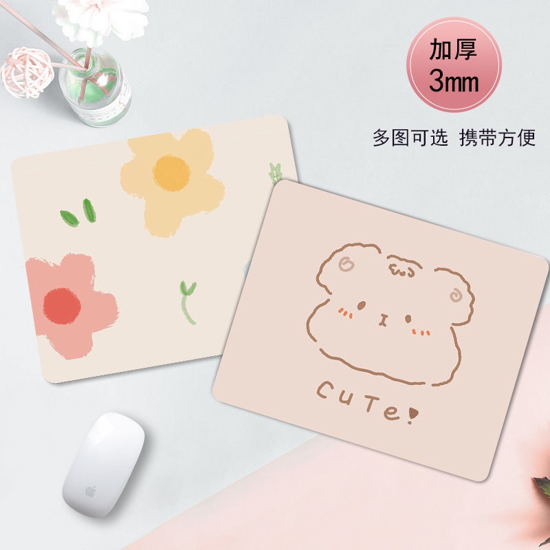 Đệm Lót Chuột Mềm Mại Hình Vuông Thiết Kế Đơn Giản Dành Cho Nữ