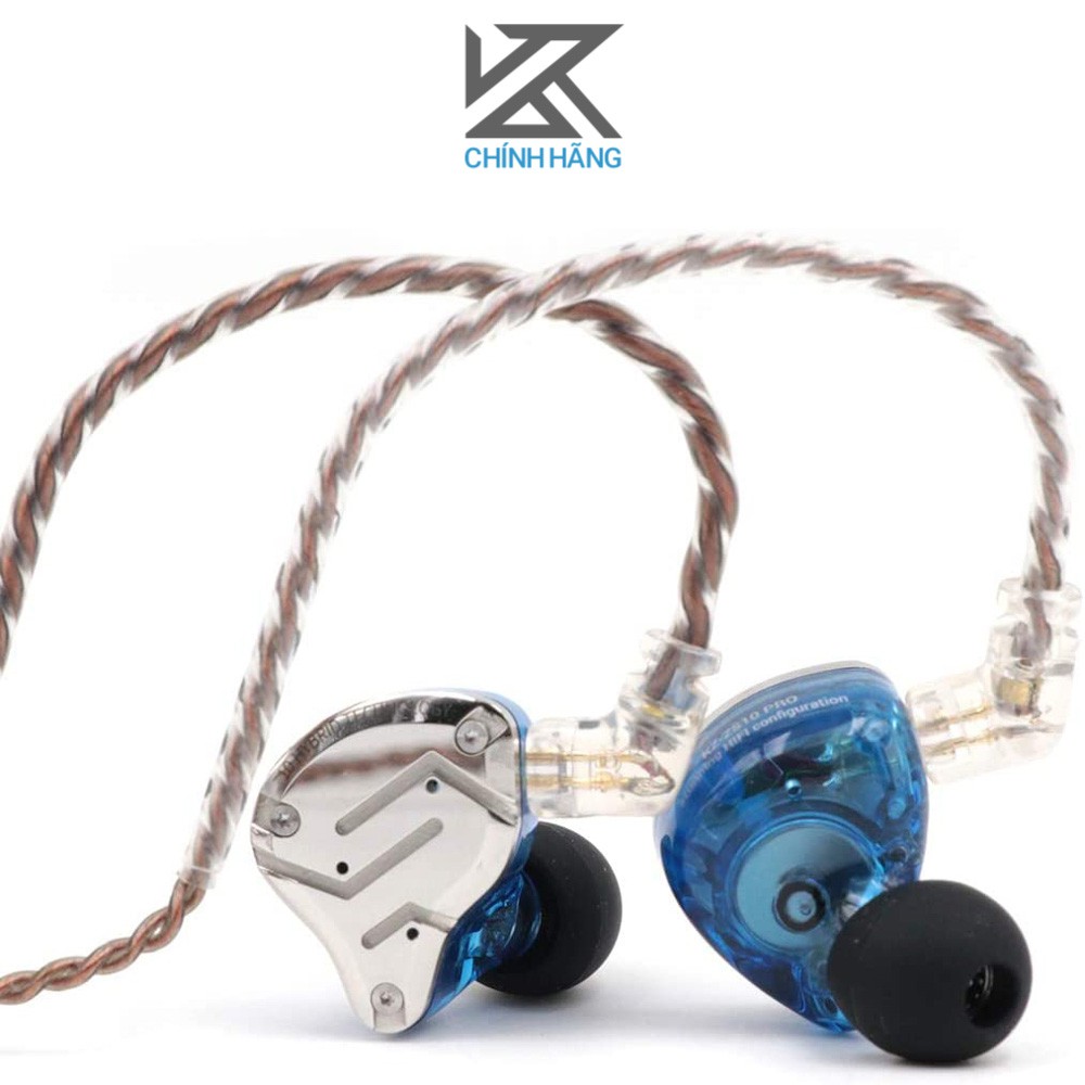 [Mã SKAMPUSHA8 giảm 8% đơn 300K] Tai nghe KZ ZS10 Pro - Hàng chính hãng | Có mic thoại, dây dẫn tháo rời, 1DD + 4BA mỗi