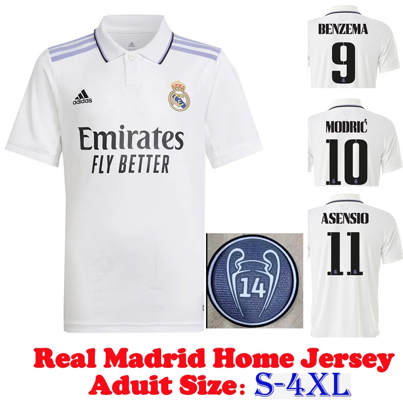 Áo Thun Thể Thao Nam Ngắn Tay In Logo Đội Real Madrid 22/23 Ngọn Quạt