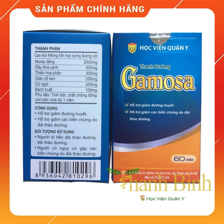 Giảm Đường Huyết [ Chính Hãng ] Thanh Đường Gamosa - Hỗ Trợ Người Tiểu Đường